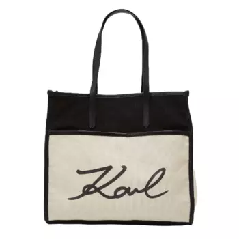 Сумка-тоут Karl Lagerfeld Bolso, бежевый/черный