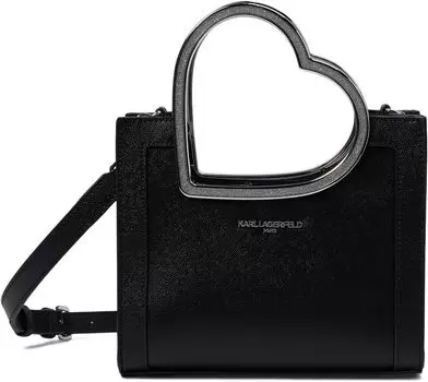 Сумка-тоут Karl Lagerfeld Paris Nouveau Small Tote, цвет Black/Silver