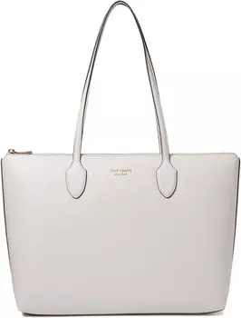 Сумка-тоут Kate Spade New York Bleecker Saffiano Leather Large Zip Top Tote, цвет Parchment