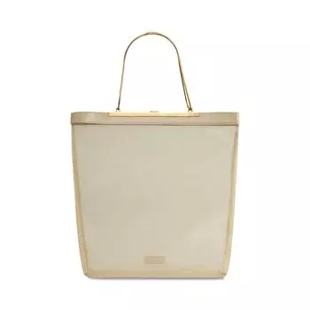 Сумка-тоут Khaite Augusta Chain Tote, бежевый