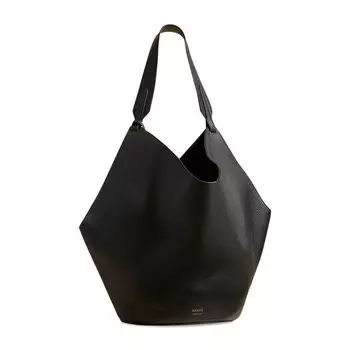 Сумка-тоут Khaite Lotus Medium Tote, черный