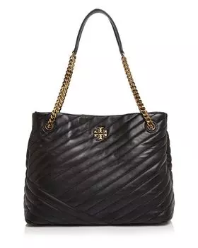 сумка-тоут Kira с шевроном Tory Burch, цвет Black