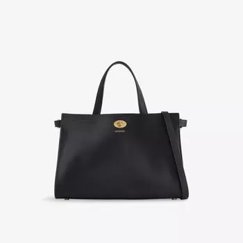 Сумка-тоут кожаная Burberry Cotswolds, черный