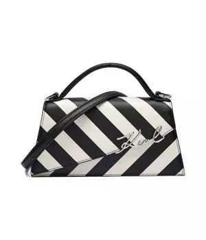 Сумка-тоут кожаная Karl Lagerfeld K/Signature, черный