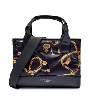 Сумка-тоут Kurt Geiger 690-XS, синий / золотой