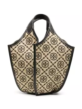 Сумка-тоут Lampshade с монограммой Tory Burch, бежевый