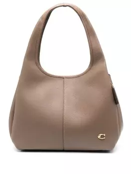 Сумка-тоут Lana из зернистой кожи Coach, коричневый