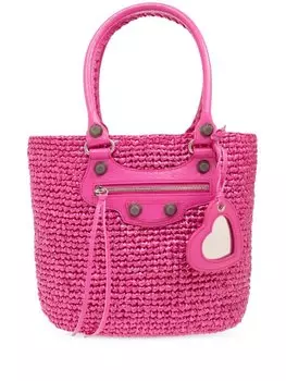 Сумка-тоут Le Cagole Panier среднего размера Balenciaga, розовый