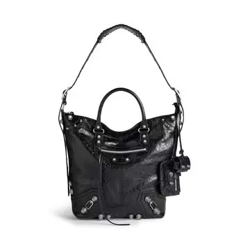 Сумка-тоут Le Cagole среднего размера BALENCIAGA, черный