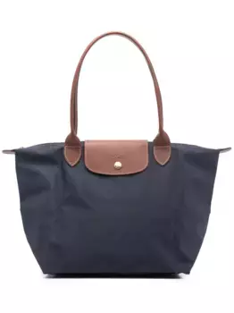 Сумка-тоут Le Pliage среднего размера Longchamp, синий