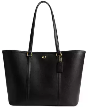 Сумка-тоут Legacy из зернистой кожи COACH, черный