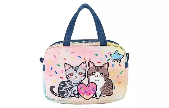 Сумка-тоут LeSportsac Collaboration среднего размера для женщин Sweetheart Cat Bakery Skechers, Sweetheart Cat Bakery