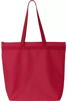 Сумка-тоут Liberty Bags из переработанного материала на молнии, красный