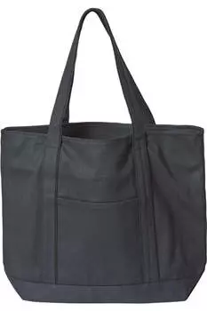 Сумка-тоут Liberty Bags X-Large Boater с застежкой-молнией, черный/черный