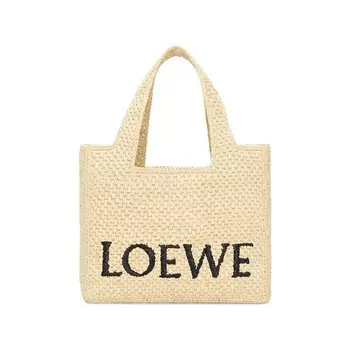 Сумка-тоут Loewe Woven Tote Bag, цвет Natural