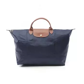 Сумка-тоут Longchamp из темно-синей нейлоновой кожи