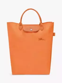 Сумка тоут Longchamp Le Pliage Green Medium Top Handle, оранжевый