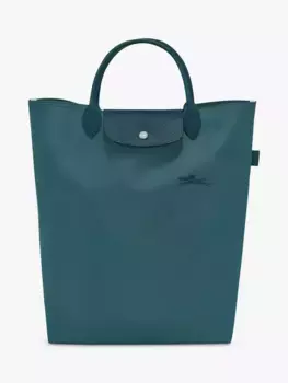 Сумка тоут Longchamp Le Pliage Green Medium Top Handle, цвет peacock