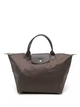 Сумка-тоут Longchamp Le Pliage Green среднего размера, коричневый
