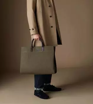 Сумка-тоут Mac среднего размера из парусины OSPREY LONDON, зеленый