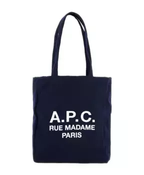 Сумка-Тоут Madame с вышивкой Rue Madame A.P.C., синий