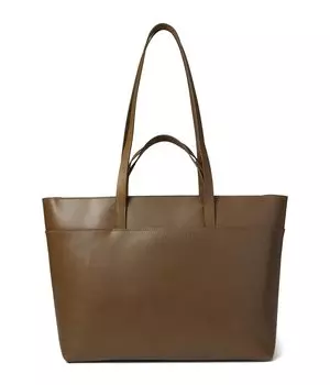 Сумка-тоут Madewell The Zip-Top Essential Tote in Leather, цвет Burnt Olive