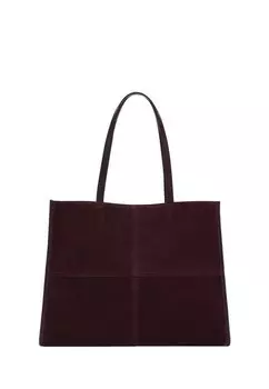 Сумка-тоут Mango, винно-красный