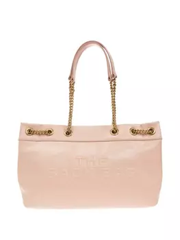 Сумка-тоут Marc Jacobs The Sac с тисненым логотипом и цепочным ремешком, розовый