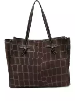 Сумка-тоут Marcella с тиснением GIANNI CHIARINI, коричневый