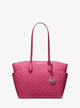 Сумка-Тоут Marilyn среднего размера с фирменным логотипом Michael Kors, красный