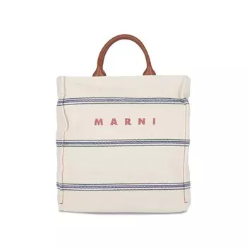 Сумка-тоут Marni Small Basket Tote Bag, цвет Natural/Mocha