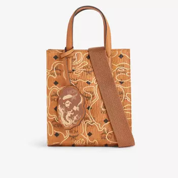Сумка-тоут MCM x A Bathing Ape Aren из искусственной кожи Mcm, цвет cognac
