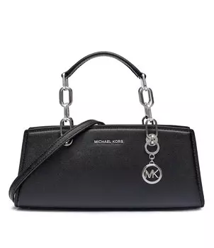 Сумка-тоут Michael Kors кожаная длинная, черный