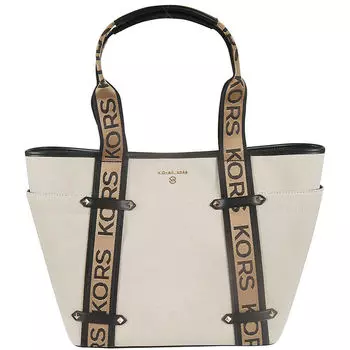 Сумка-тоут Michael Kors Maeve, белый/черный