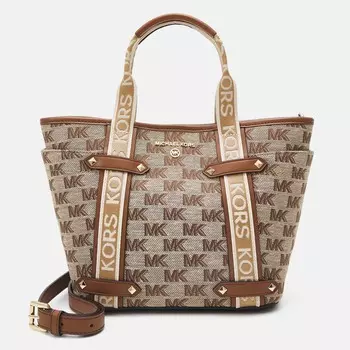 Сумка-тоут Michael Kors Maeve, бежевый/коричневый