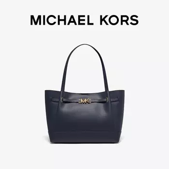 Сумка-тоут Michael Kors Reed в стиле пэчворк, темно-коричневый