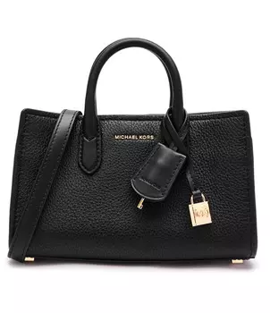 Сумка-тоут Michael Kors с золотым замочком, черный