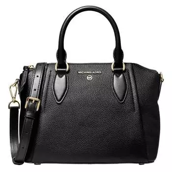 Сумка-тоут Michael Kors Sienna Peled Leather, черный