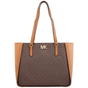 Сумка-тоут Michael Kors Sylvia Top Zip, коричневый