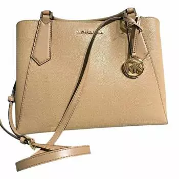 Сумка-тоут Michael Kors Women's Kimberly East West Leather, бежевый
