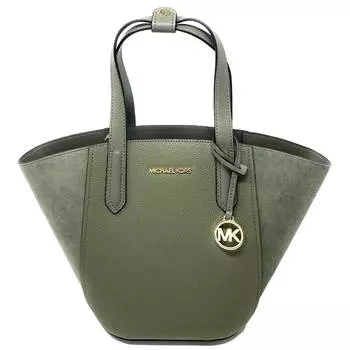 Сумка-тоут Michael Kors Women's Ortia Ebbled, зеленый