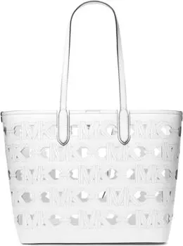 Сумка-тоут MICHAEL Michael Kors Eliza Large East West Open Tote, цвет Optic White