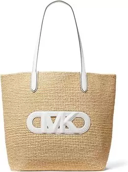 Сумка-тоут MICHAEL Michael Kors Eliza Xl Tote, цвет Natural/Optic White