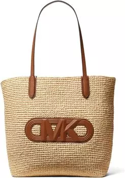 Сумка-тоут MICHAEL Michael Kors Eliza Xl Tote, цвет Natural/Luggage