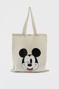 Сумка-тоут Mickey Mouse из ткани PULL&amp;BEAR