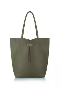 Сумка-тоут "Милан" из мягкой кожи Betsy & Floss, зеленый