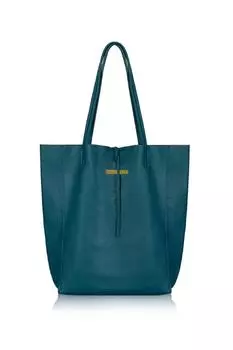 Сумка-тоут "Милан" из мягкой кожи Betsy & Floss, зеленый