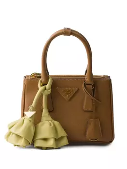 Сумка-тоут Mini Galleria Saffiano Prada, коричневый