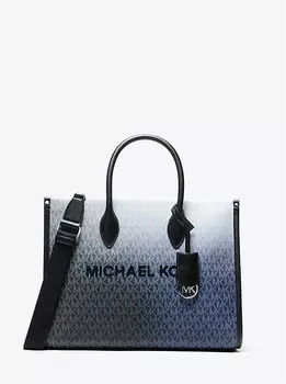 Сумка-Тоут Mirella среднего размера с фирменным логотипом и эффектом омбре Michael Kors, мультиколор