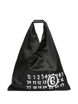 Сумка-тоут MM6 Maison Margiela Classic Japanese с логотипом, черный
